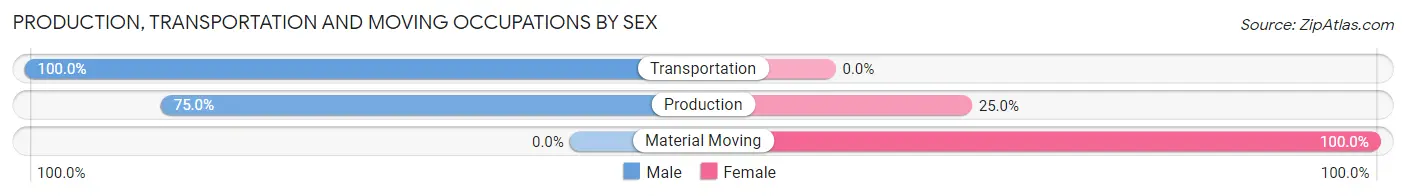 Production, Transportation and Moving Occupations by Sex in Zip Code 03607