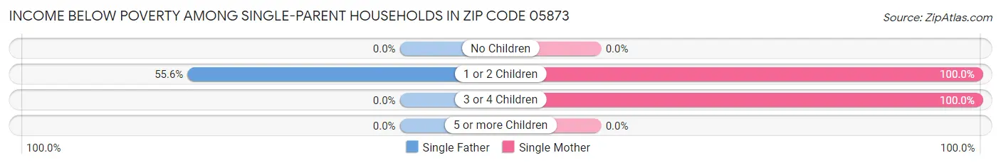 Income Below Poverty Among Single-Parent Households in Zip Code 05873