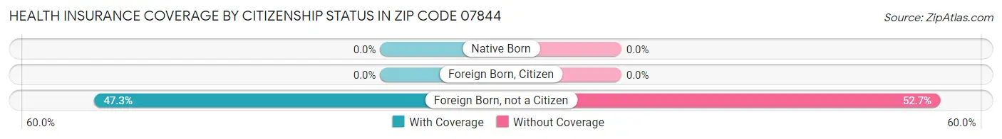 Health Insurance Coverage by Citizenship Status in Zip Code 07844