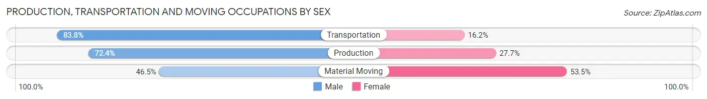 Production, Transportation and Moving Occupations by Sex in Zip Code 07920