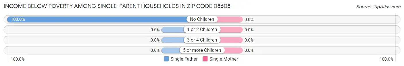 Income Below Poverty Among Single-Parent Households in Zip Code 08608