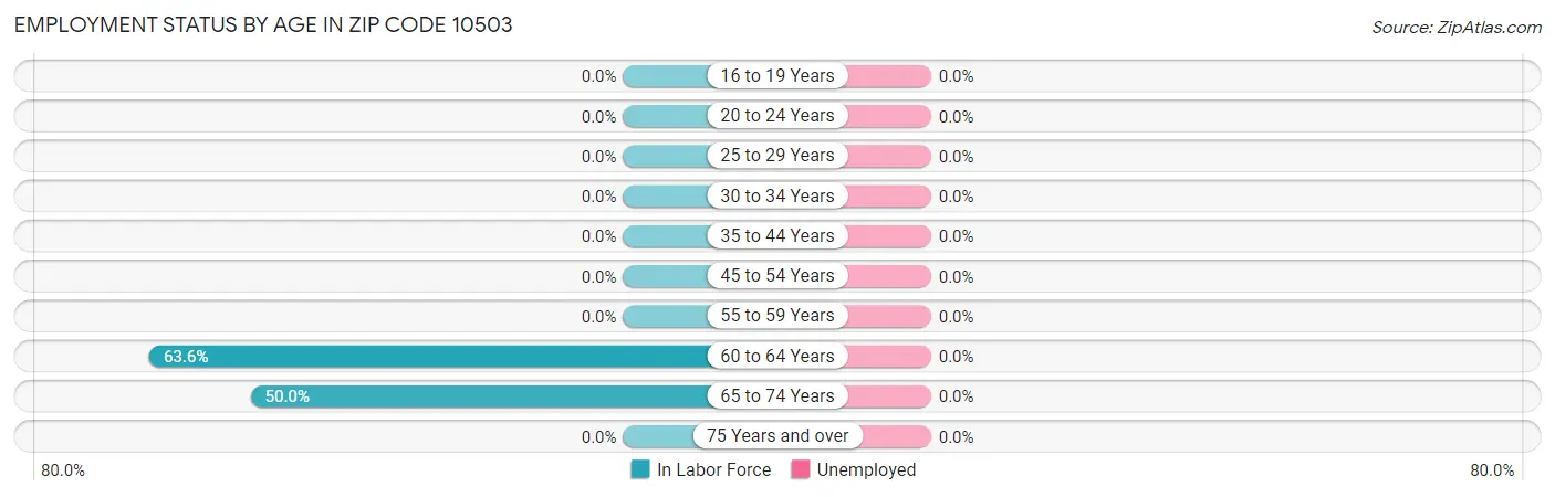 Employment Status by Age in Zip Code 10503