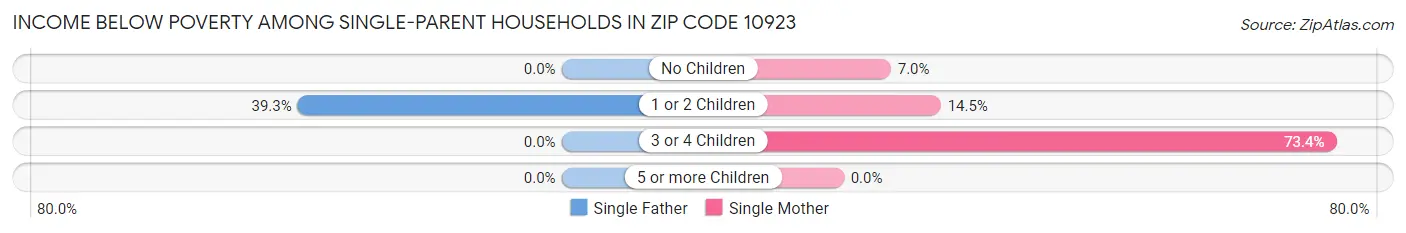 Income Below Poverty Among Single-Parent Households in Zip Code 10923