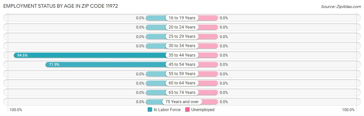 Employment Status by Age in Zip Code 11972