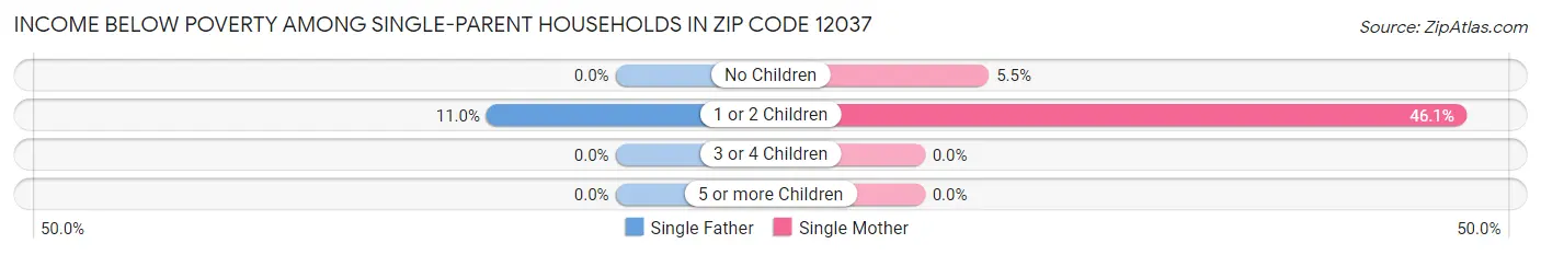 Income Below Poverty Among Single-Parent Households in Zip Code 12037