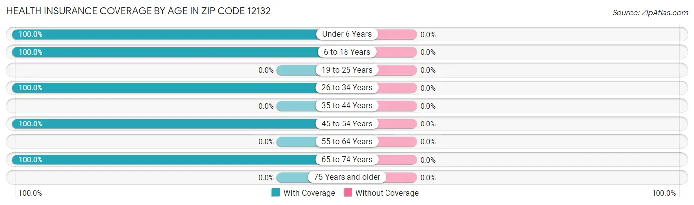 Health Insurance Coverage by Age in Zip Code 12132