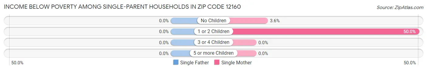 Income Below Poverty Among Single-Parent Households in Zip Code 12160