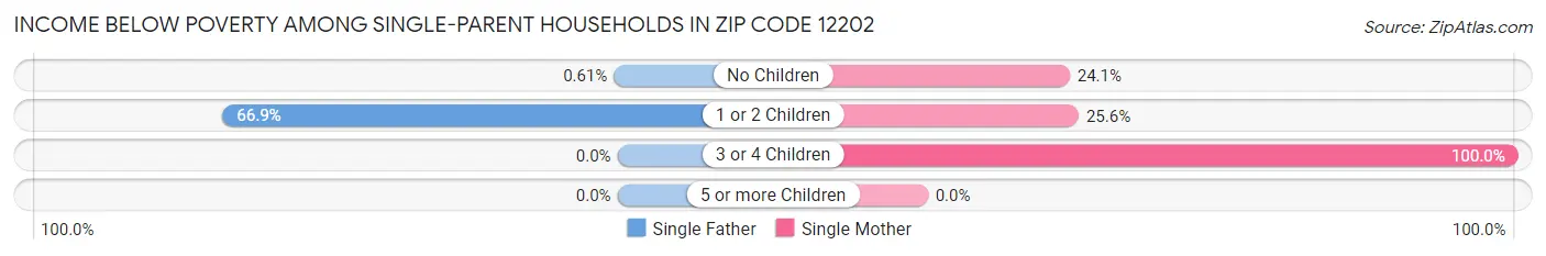 Income Below Poverty Among Single-Parent Households in Zip Code 12202