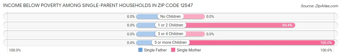 Income Below Poverty Among Single-Parent Households in Zip Code 12547