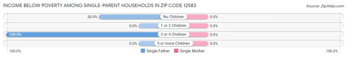 Income Below Poverty Among Single-Parent Households in Zip Code 12583