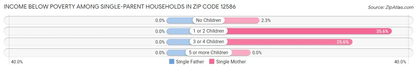 Income Below Poverty Among Single-Parent Households in Zip Code 12586