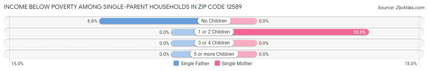 Income Below Poverty Among Single-Parent Households in Zip Code 12589
