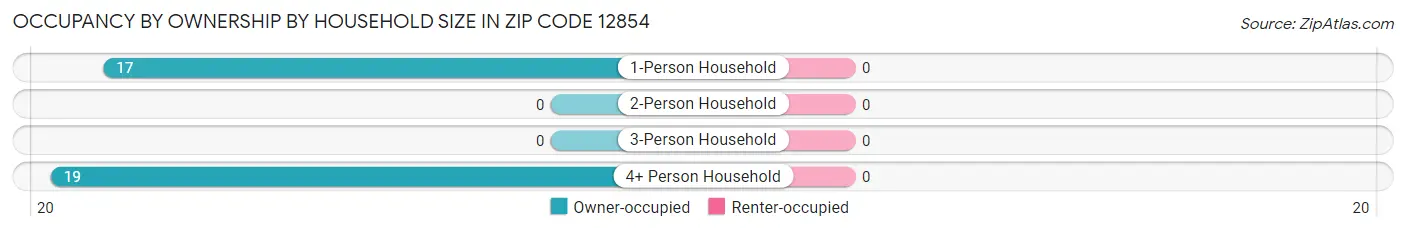 Occupancy by Ownership by Household Size in Zip Code 12854
