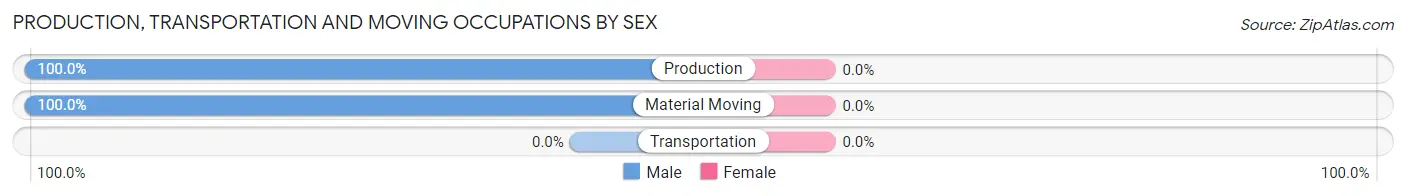 Production, Transportation and Moving Occupations by Sex in Zip Code 12855