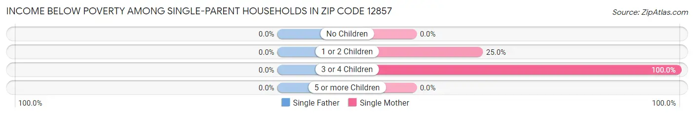 Income Below Poverty Among Single-Parent Households in Zip Code 12857