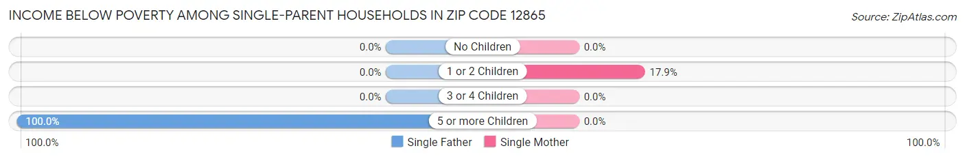 Income Below Poverty Among Single-Parent Households in Zip Code 12865