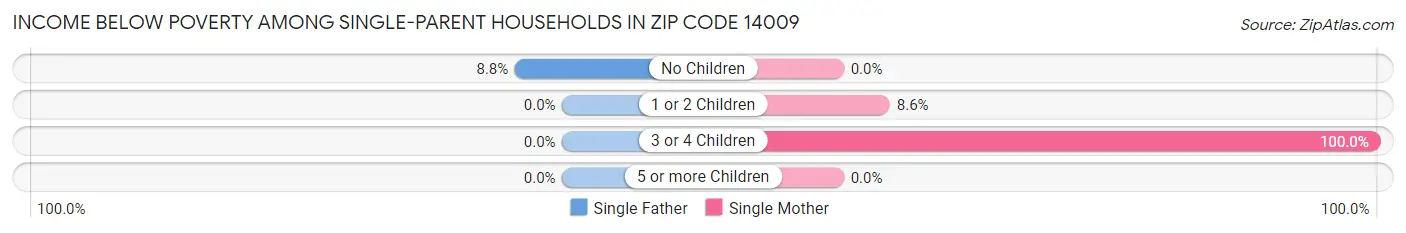 Income Below Poverty Among Single-Parent Households in Zip Code 14009