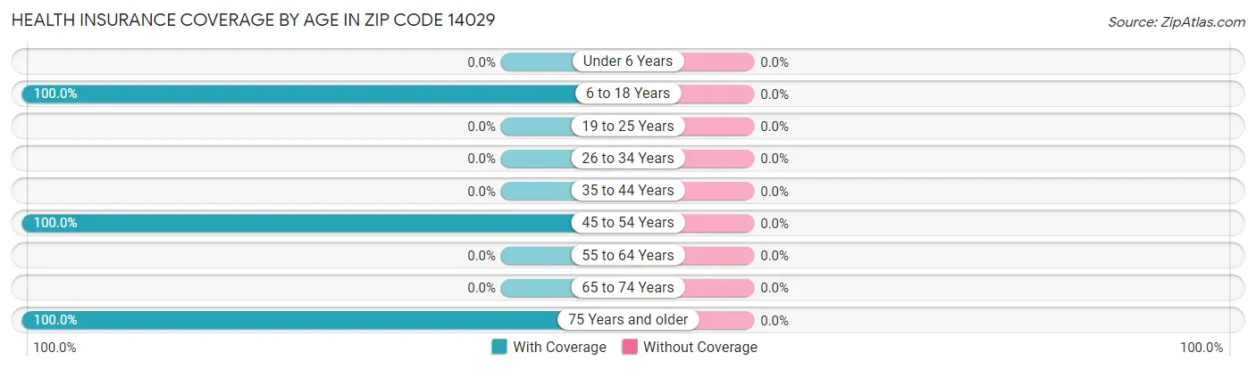 Health Insurance Coverage by Age in Zip Code 14029