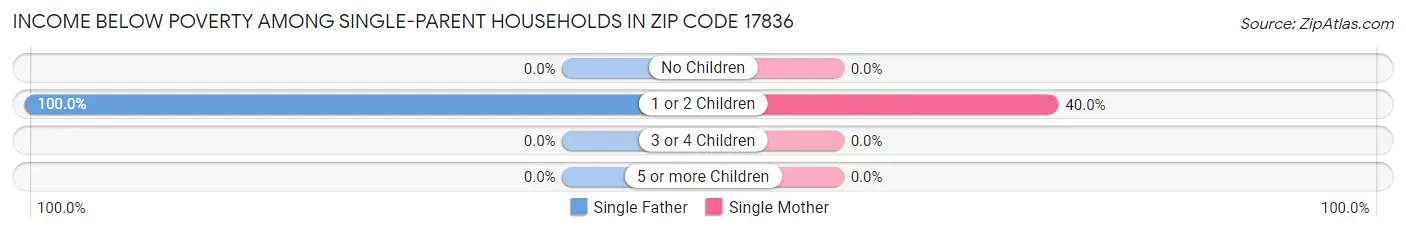 Income Below Poverty Among Single-Parent Households in Zip Code 17836