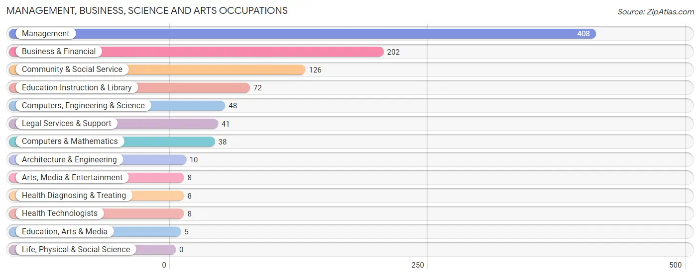 Management, Business, Science and Arts Occupations in Zip Code 20117