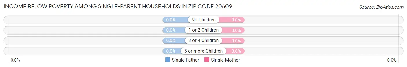 Income Below Poverty Among Single-Parent Households in Zip Code 20609
