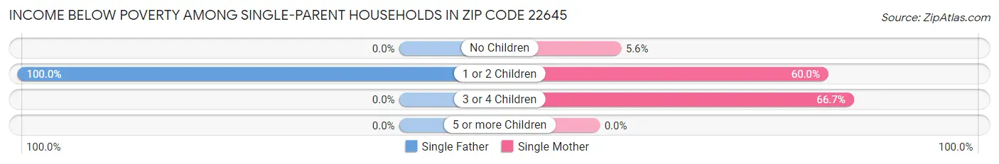 Income Below Poverty Among Single-Parent Households in Zip Code 22645