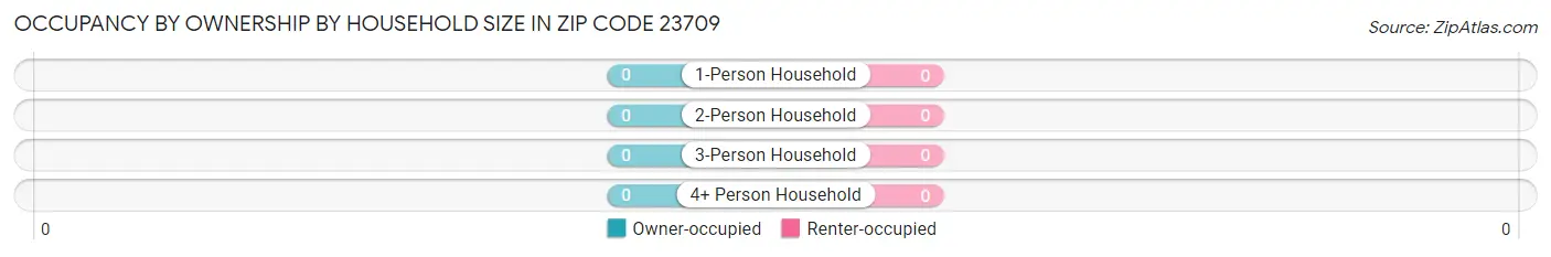 Occupancy by Ownership by Household Size in Zip Code 23709