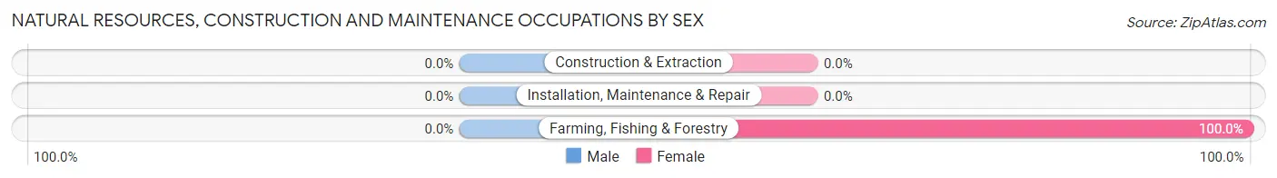 Natural Resources, Construction and Maintenance Occupations by Sex in Zip Code 24327