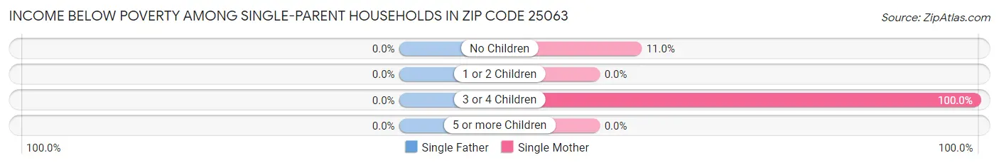 Income Below Poverty Among Single-Parent Households in Zip Code 25063