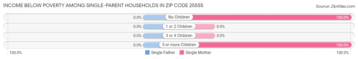 Income Below Poverty Among Single-Parent Households in Zip Code 25555