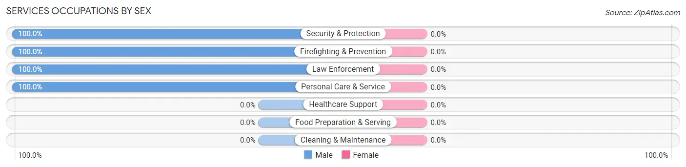 Services Occupations by Sex in Zip Code 31550