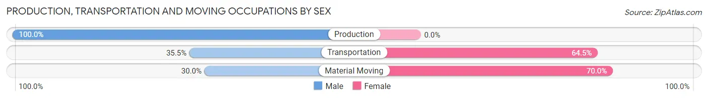Production, Transportation and Moving Occupations by Sex in Zip Code 32420