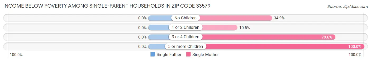 Income Below Poverty Among Single-Parent Households in Zip Code 33579