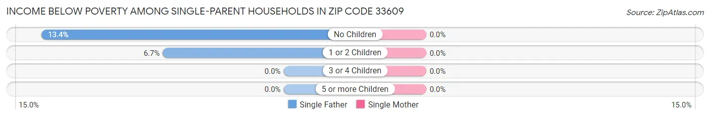 Income Below Poverty Among Single-Parent Households in Zip Code 33609