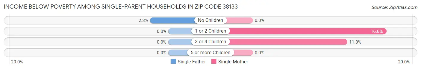 Income Below Poverty Among Single-Parent Households in Zip Code 38133