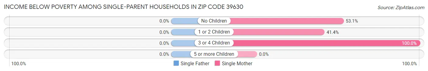 Income Below Poverty Among Single-Parent Households in Zip Code 39630