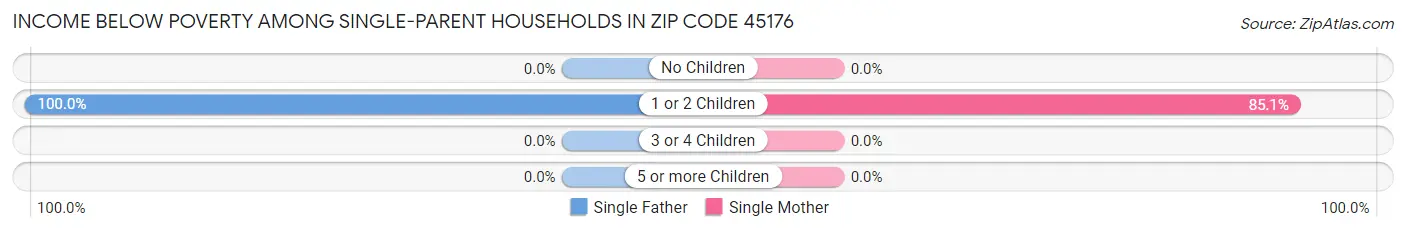 Income Below Poverty Among Single-Parent Households in Zip Code 45176