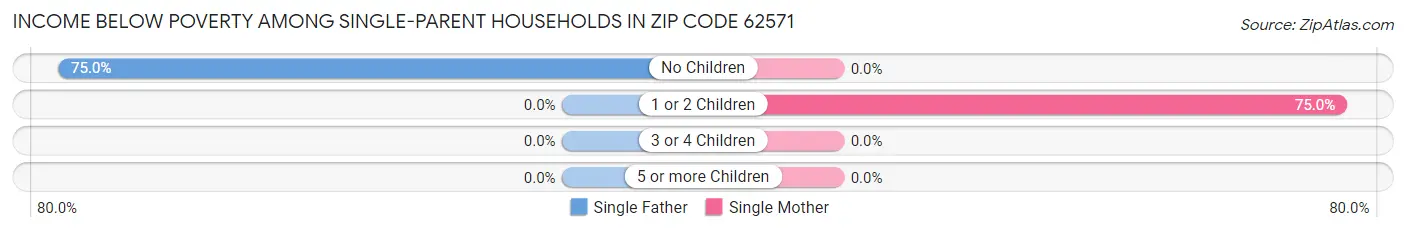 Income Below Poverty Among Single-Parent Households in Zip Code 62571