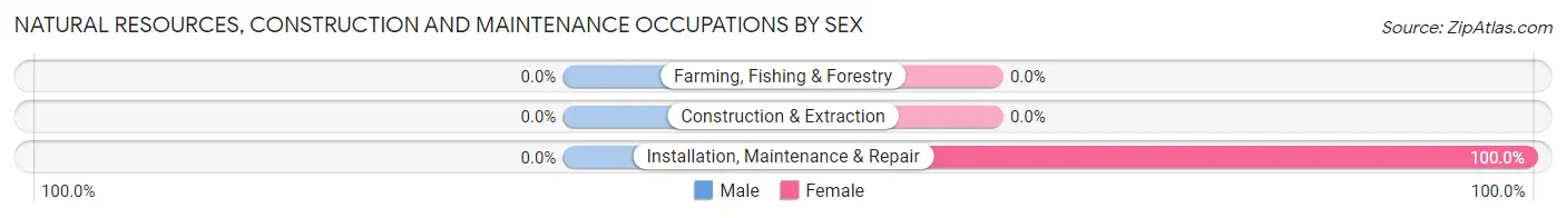 Natural Resources, Construction and Maintenance Occupations by Sex in Zip Code 63460