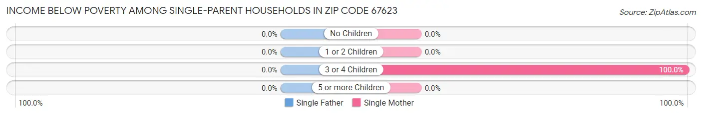 Income Below Poverty Among Single-Parent Households in Zip Code 67623