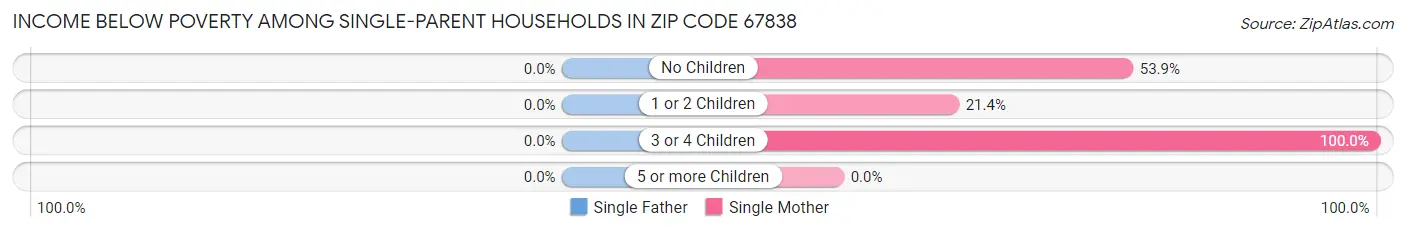 Income Below Poverty Among Single-Parent Households in Zip Code 67838