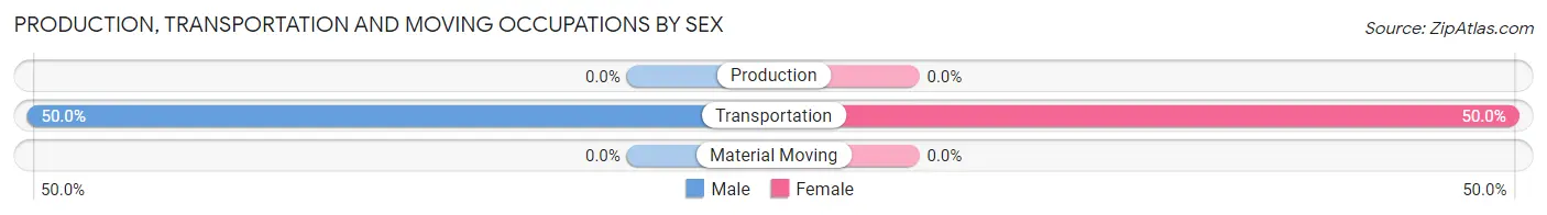 Production, Transportation and Moving Occupations by Sex in Zip Code 79062