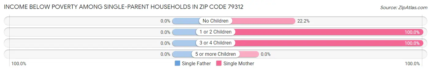 Income Below Poverty Among Single-Parent Households in Zip Code 79312
