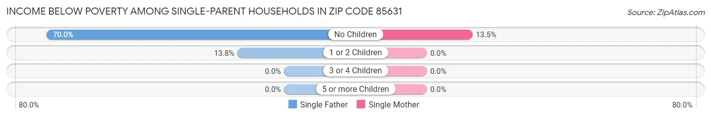Income Below Poverty Among Single-Parent Households in Zip Code 85631