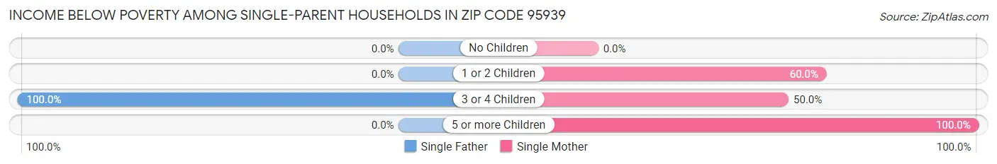 Income Below Poverty Among Single-Parent Households in Zip Code 95939