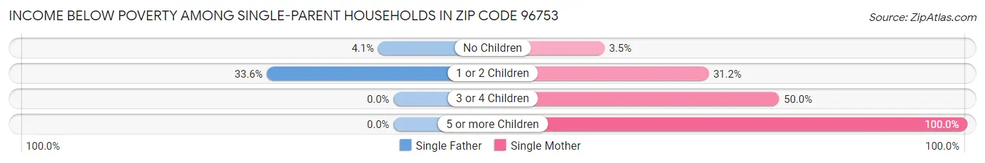Income Below Poverty Among Single-Parent Households in Zip Code 96753