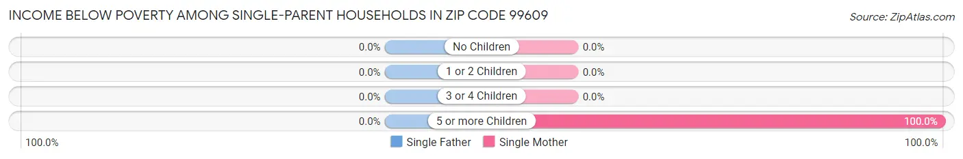 Income Below Poverty Among Single-Parent Households in Zip Code 99609