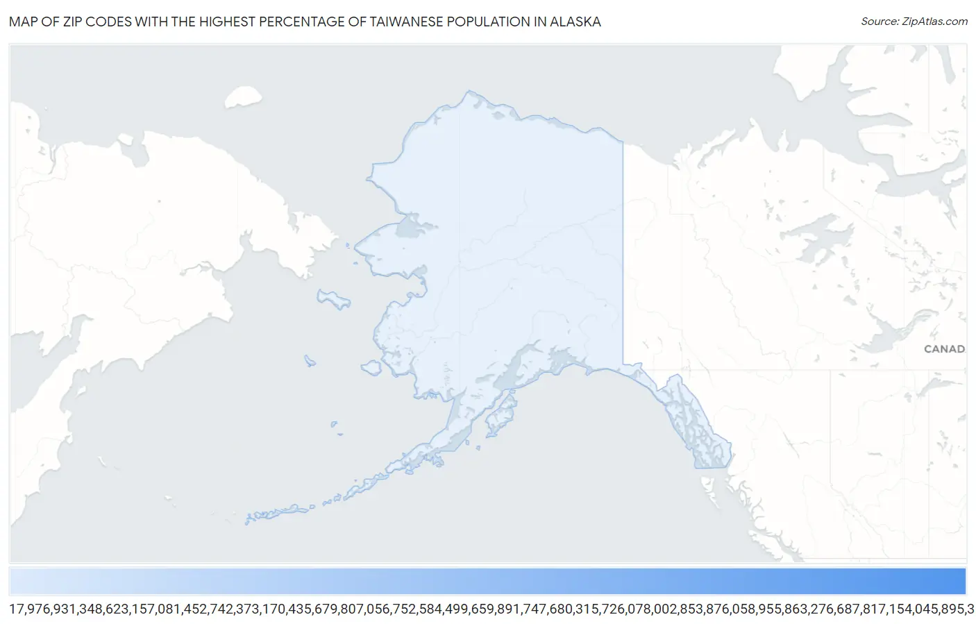 Zip Codes with the Highest Percentage of Taiwanese Population in Alaska Map