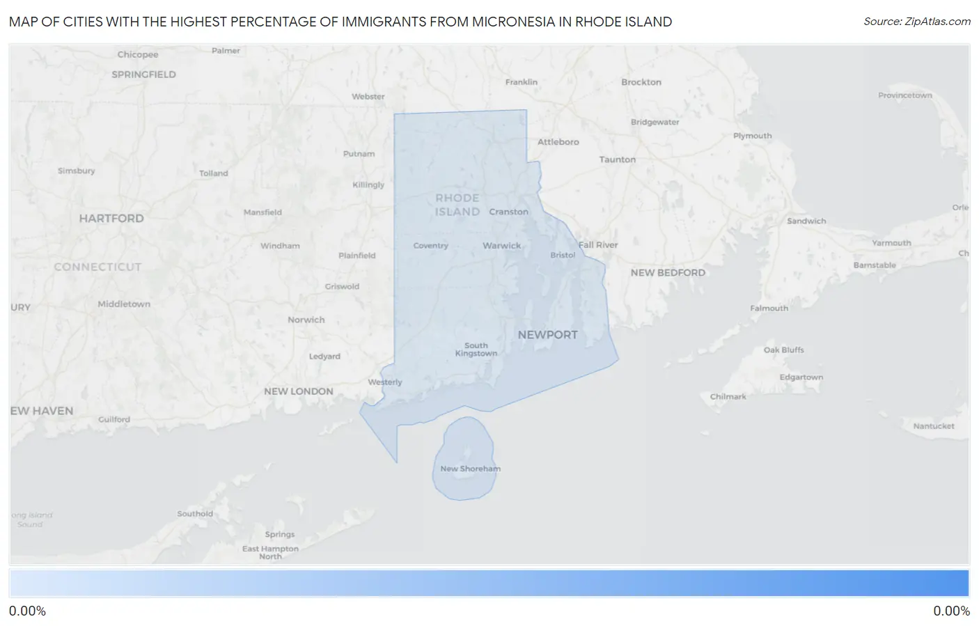 Cities with the Highest Percentage of Immigrants from Micronesia in Rhode Island Map