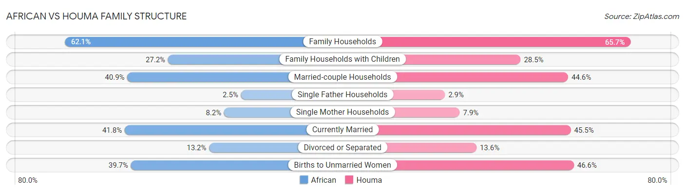 African vs Houma Family Structure